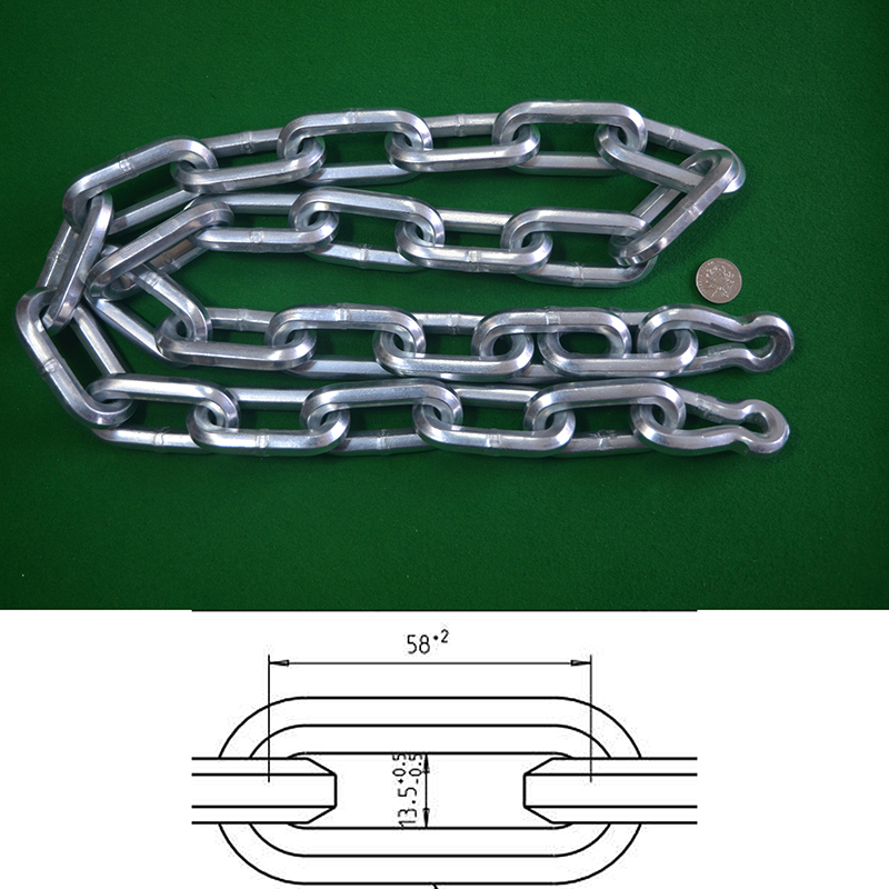 10 mm šesťhranné reťaze z legovanej ocele (ekologické pozinkovanie)